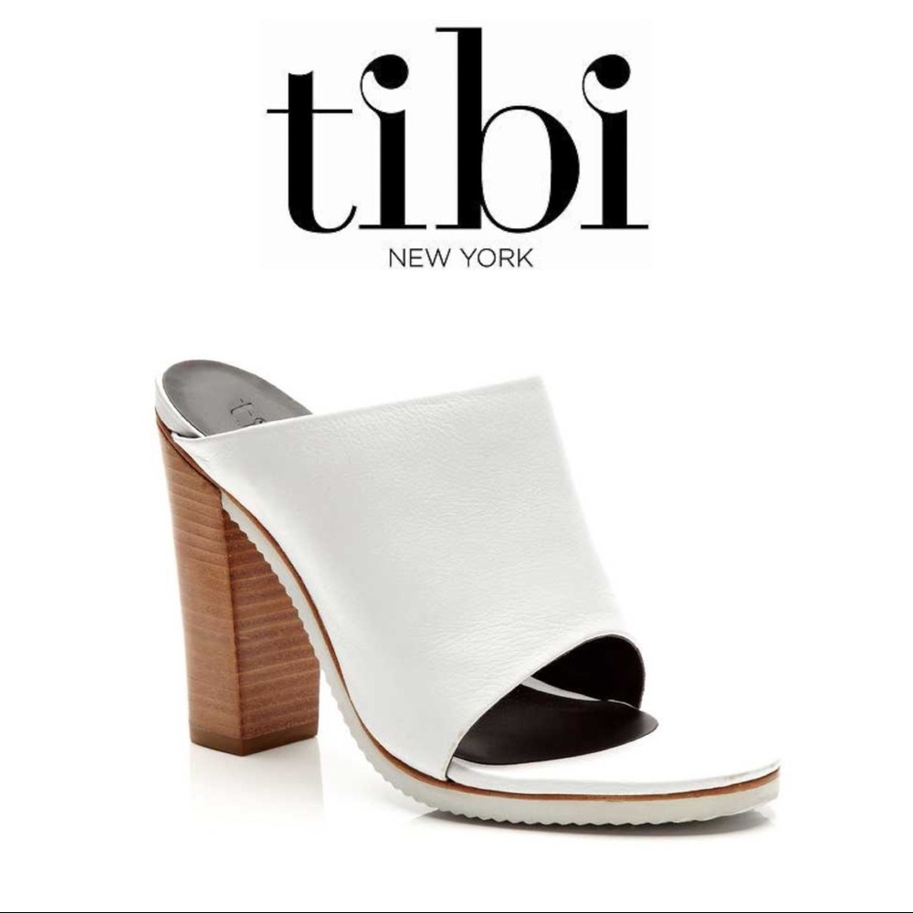 🩷 NOT FOR SALE 🩷. Tibi ivory Bee woman’s mule heel